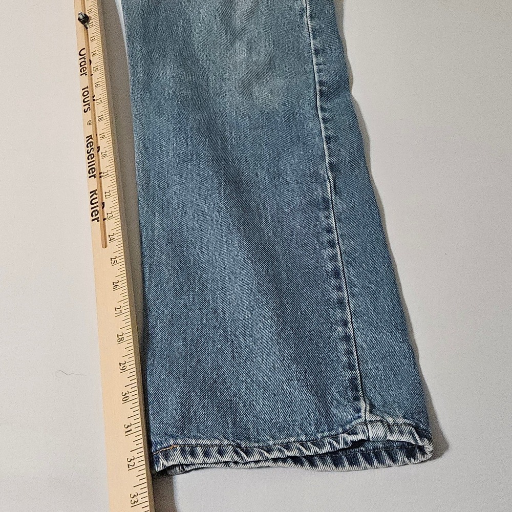 Vintage Levi 505 Regular Fit 90s Blue Denim Jeans Mens Size 34 x 32 1998 - Picture 6 of 14